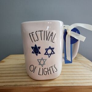 Rae Dunn Festival of Lights Hanukkah Mug